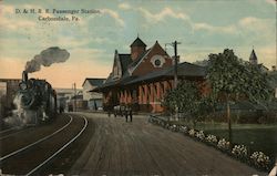 Delaware and Hudson Railroad Passenger Station Postcard