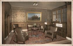 Crown Hotel Reception Room Postcard