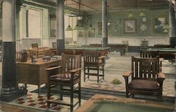 Billiard Parlor, Narragansett Hotel Postcard
