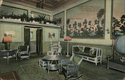 Ladie's Retiring Room, Narragansett Hotel, Providence, R.I. Rhode Island Postcard Postcard Postcard