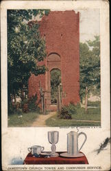 Jamestown Church Tower - Jamestown Exposition Official Souvenir Virginia Postcard Postcard Postcard