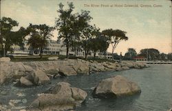 The River Front at Hotel Griswold Postcard