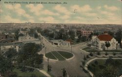 The Five Points Circle, South 20th Street Birmingham, AL Postcard Postcard Postcard