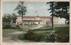 West Approach, Hotel Champlain Postcard
