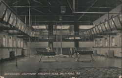 Gymnasium, Baltimore Athletic Club Postcard