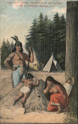 High Rock Springs, Discovered by the Indians in 1767 at Saratoga Springs, NY Postcard