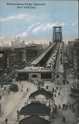 Williamsbug Bridge Approach New York City, NY Postcard Postcard Postcard