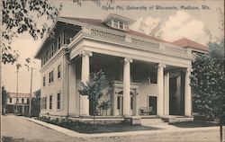 Alpha Phi, University of Wisconsin Postcard