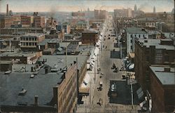 Denver, Colo. Looking up 17th St. from Union Station Postcard
