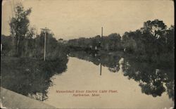 Musselshell River Electric Light Plant Harlowton, MT Postcard Postcard Postcard