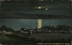 Prospect On the Penobscot By Night Postcard