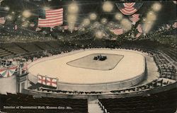 Interior of Convention Hall Postcard