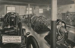 Engine Room, John Taylor Dry Goods Company Postcard