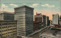Looking North from 10th Street on Grand Avenue Postcard