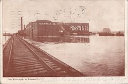 Morris & Company, June Flood 1908 Kansas City, KS Postcard Postcard Postcard