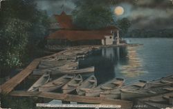 Boat House by Night Postcard