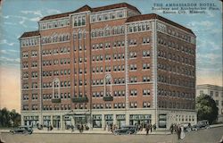 Ambassador Hotel, Broadway and Knickerbocker Place Postcard