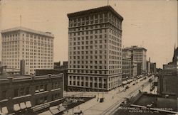 Skyscrapers from Missouri Bldg. Postcard