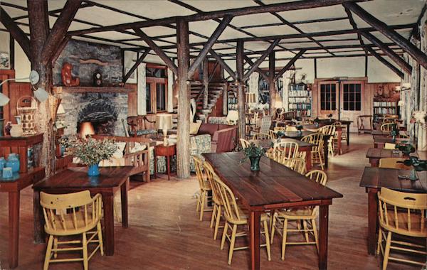 View of Dining Room and Lounge, Pisgah Forest Inn Canton North Carolina