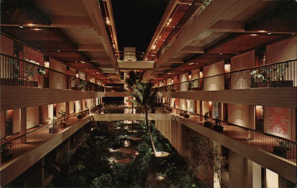 Mauna Kea Beach Hotel Interior Courtyard Waimea Hawaii
