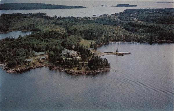 Airplane View of Bancroft Camp Reservation Owls Head Maine