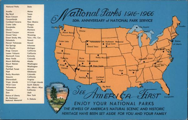 National Parks 1916-1966 - 50th Anniversary