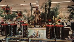 Scene from Hess's International Flower Show, Hess's Department Store Postcard