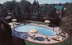 Heated Swimming Pool, Holly Inn Postcard