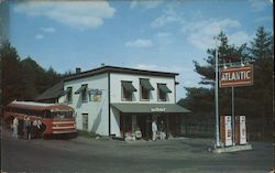 McGuires Store, Bus Station & Post Office Postcard