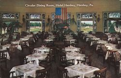Circular Dining Room, Hotel Hershey Pennsylvania Postcard Postcard Postcard