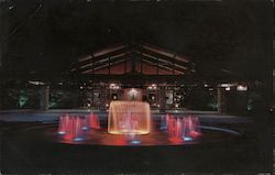 Lighted Fountain, Cap Coral Yacht and Racket Club Cape Coral, FL Postcard Postcard Postcard