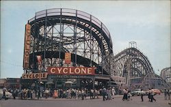 Cyclone Roller Coaster Postcard