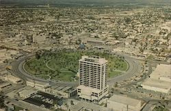 Young Circle looking North - Aerial View Postcard