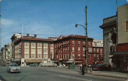 Market Street looking West and Continental Square Postcard