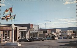 110th Street, with the Famous Mile Zero Post of the Alaska Highway Postcard
