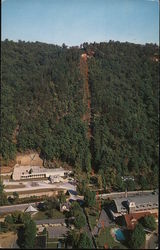Air View of the Sky Lift and Christus Biblical Gardens Postcard