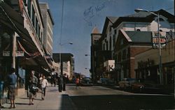 Main Street Woonsocket, RI Postcard Postcard Postcard