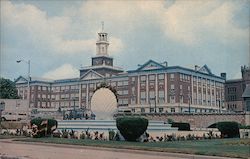 Veterans Memorial, Pawtucket City Hall, Tolman High School in Background Rhode Island Postcard Postcard Postcard