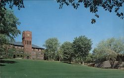 Front Campus, Main Building and Paul Heslin Gymnasium, Cushing Academy Postcard