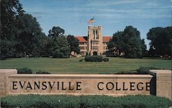 Evansville College Postcard
