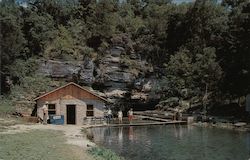 Trout Fishing at Marble Falls Rainbow Trout Farm Harrison, AR Postcard Postcard Postcard