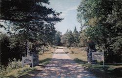 Entrance to Bancroft Camp Postcard