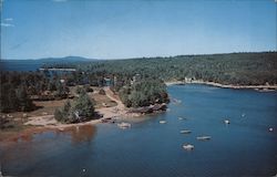 Air View of White's Bridge Sebago Lake, ME Postcard Postcard Postcard