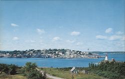 View of Lubec Maine as seen from Campobello Island Postcard Postcard Postcard