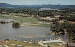 Air View Showing Panther Pond in Background Postcard
