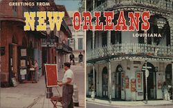 Old Vieux Carre Buildings Postcard