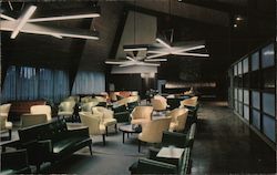 Canyon Lodge Lounge in Canyon Village Postcard