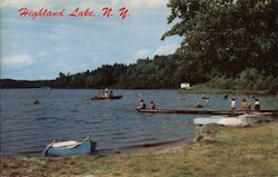 Highland Lake, New York Postcard Postcard Postcard