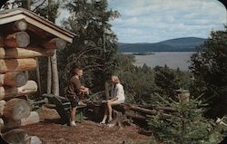 View of Fourth Lake from Mohawk Mountain Postcard