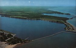 Air View of Little Sodus Bay Postcard